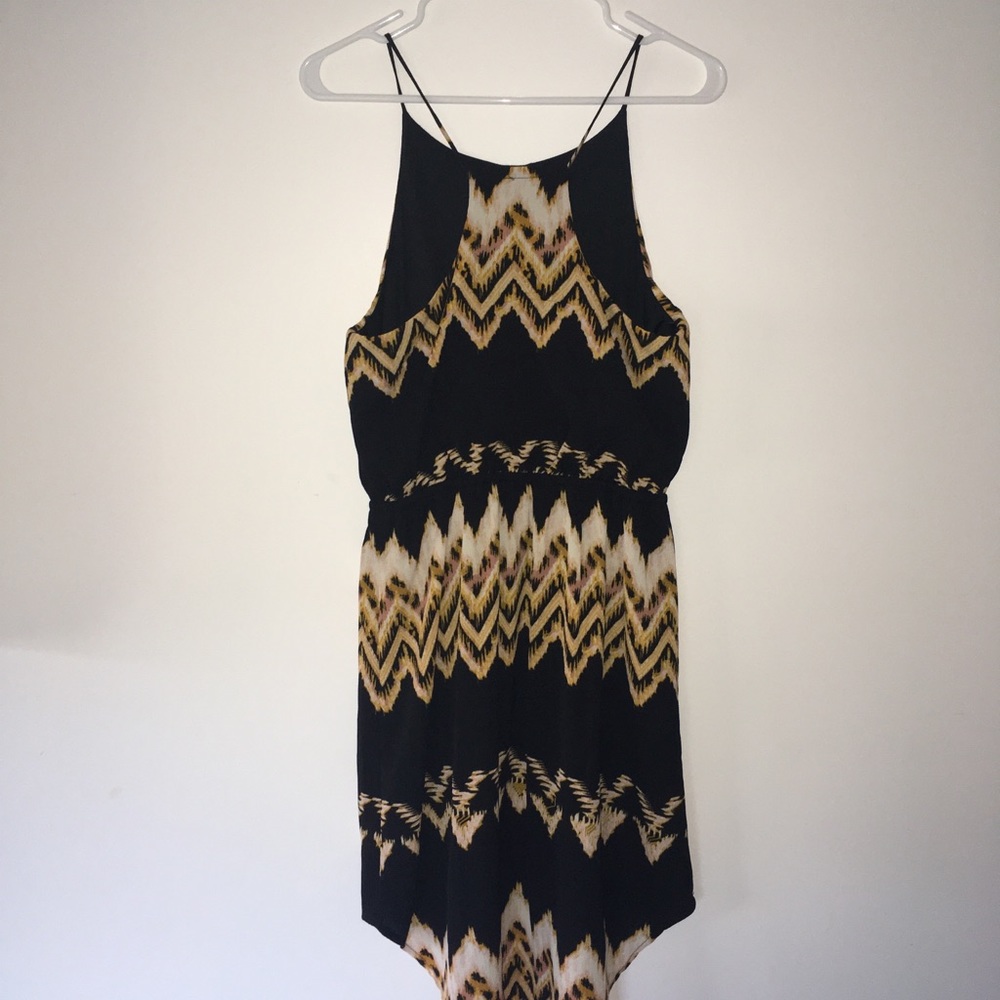 A.N.A | Spaghetti Strap High-Low Racerback Black and Brown Dress Size Small - Picture 2 of 8